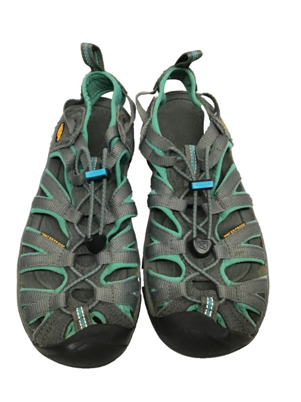 Keen Whisper Women's 7.5 Gray Green Waterproof Outdoor Sandals